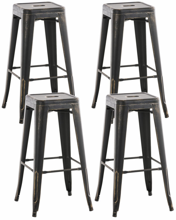 4er Set Barhocker Joshua antik