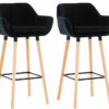 2er Set Barhocker Grant Samt