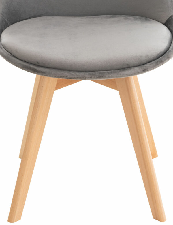 4er Set Stuhl Linares Samt – Bild 5